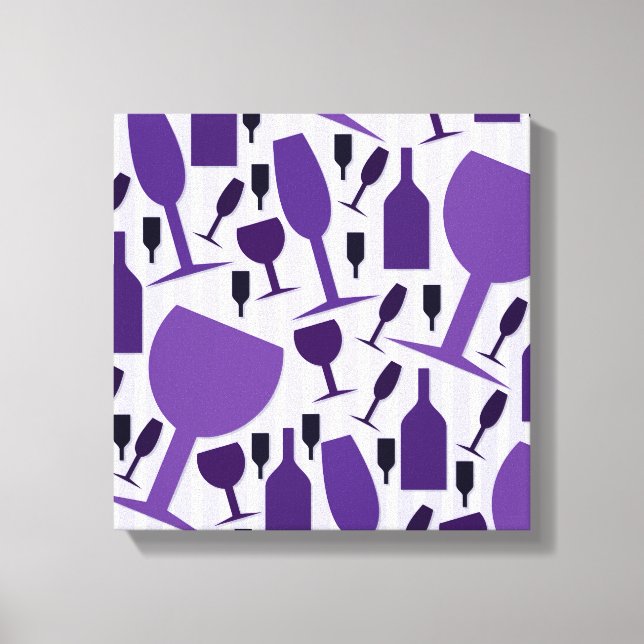 Wine glass pattern leinwanddruck (Vorderseite)