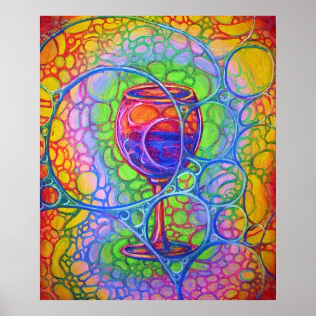 wine glass poster (Vorne)