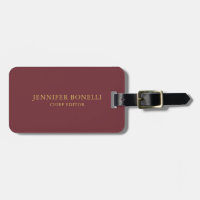 Wine & Gold Color Beruflich Trendy Moderne Schlich