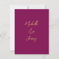 Wine & Gold Farben Beruflich Trendy Moderne