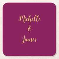 Wine & Gold Farben Beruflich Trendy Moderne