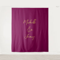 Wine & Gold Farben Beruflich Trendy Moderne