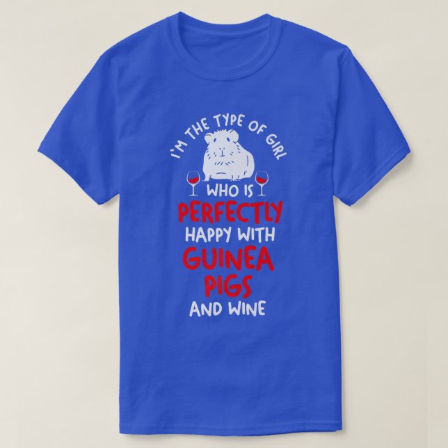 Wine Guinea pig Premium  T-Shirt (Design vorne)