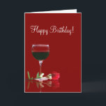Wine Happy Birthday Friend Card Karte<br><div class="desc">Nicht nur eine hübsche Karte,  sondern auch ein bisschen niedlich! Wünschen Sie Ihrem Freund einen guten Geburtstag,  mit viel Wein!</div>