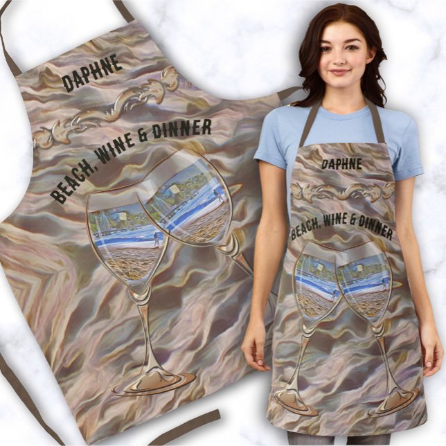 Wine & Los Muertos Beach 786 Schürze (Von Creator hochgeladen)