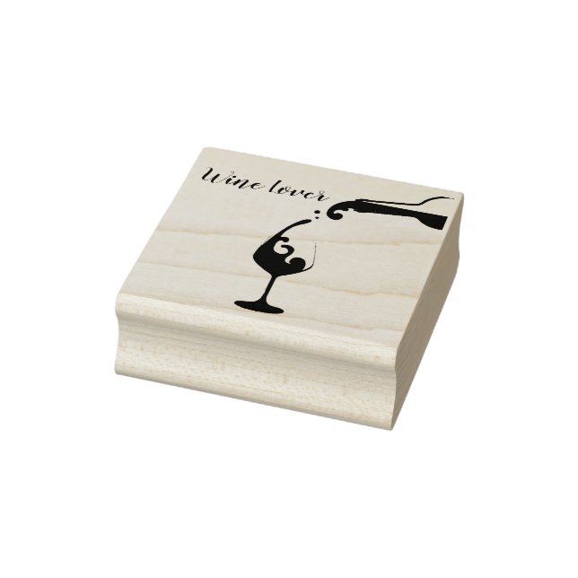 Wine Lover Briefmarke Gummistempel (Stempel)