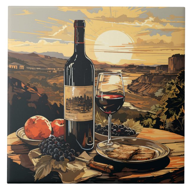 Wine Lover Fliese (Vorderseite)