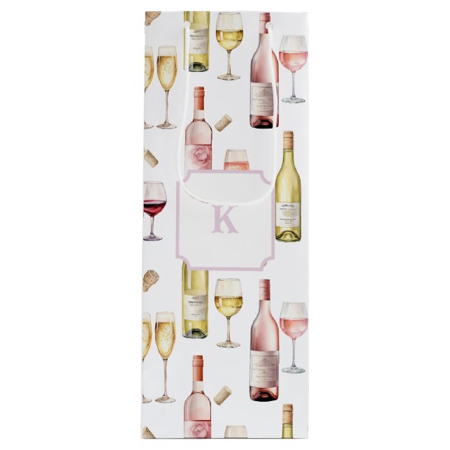 Wine Lover Geschenktüte Für Weinflaschen (Vorderseite)