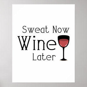 Wine Lover Gym Workout Poster