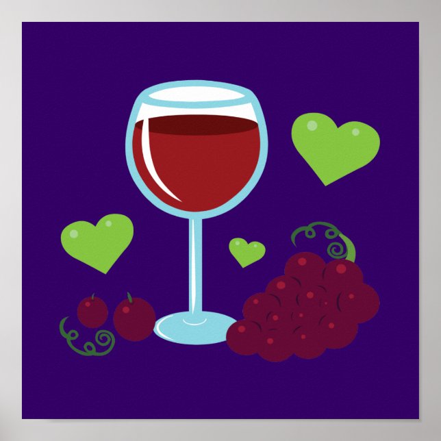 Wine Lover Poster (Vorne)