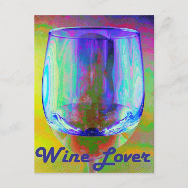 Wine Lover Postkarte (Vorderseite)