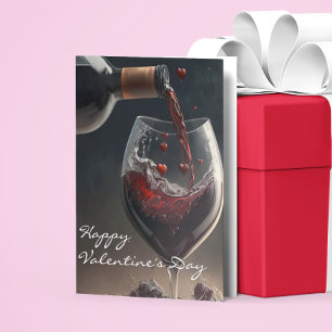 Wine Lover Valentine Karte