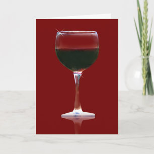 Wine Lover's Red Wine Birthday Card Karte
