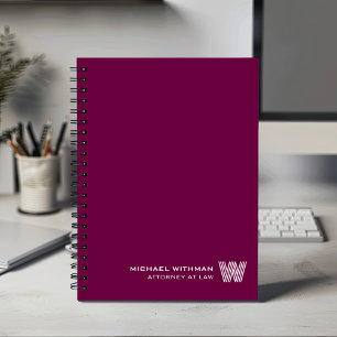 WINE Minimal Monogramm Anfangsbuchstabe FÜR UNTERN Planer