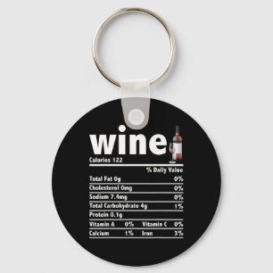 Wine Nutrition Fakten Erntedank Weihnachtsnachtsna Schlüsselanhänger