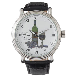 Wine O'clock Fun Watch Armbanduhr