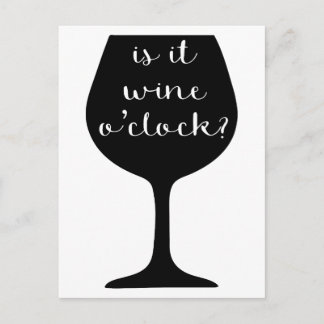 Wine O'Clock Postkarte