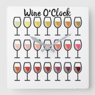 Wine O'Clock Wall Uhr