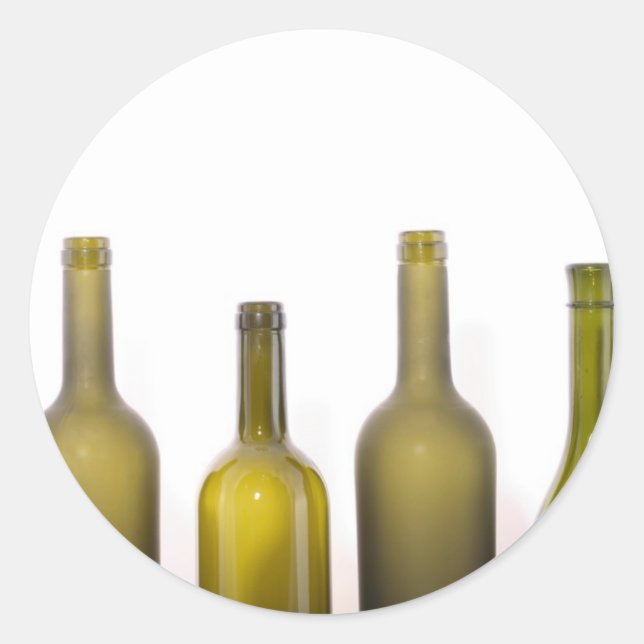 Wine Oh! Runder Aufkleber (Vorderseite)