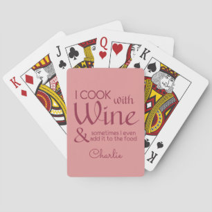 Wine Quote individuelle Name Spielkarten