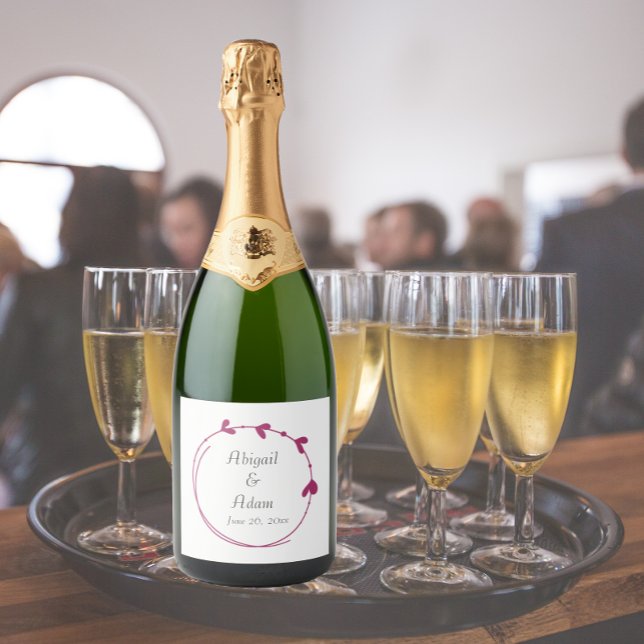 Wine Red Simple Heart Wreath Wedding (In Situ Wedding)