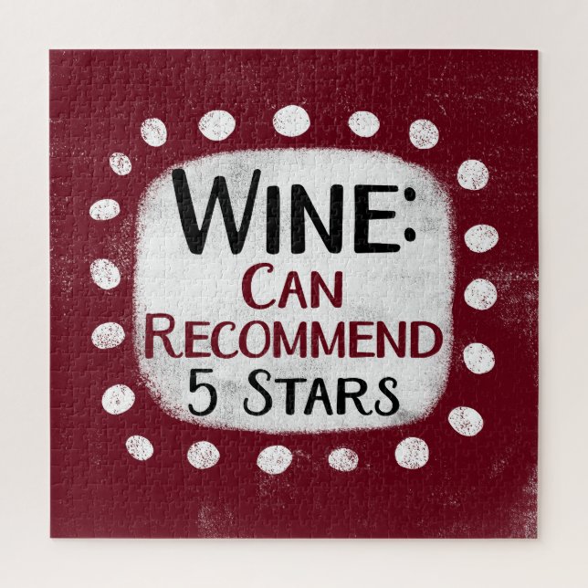 Wine Review 5 Stars Jigsaw Puzzle (Vertikal)