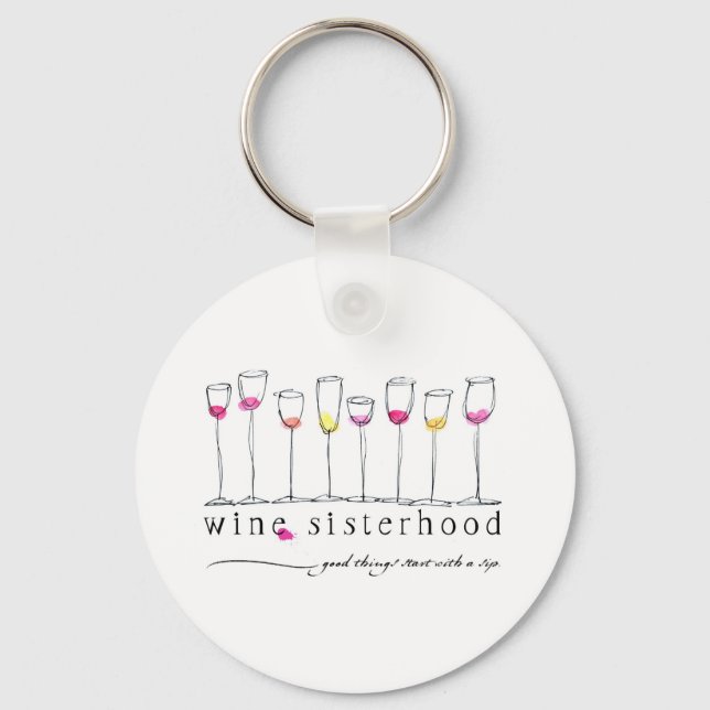Wine Sisterhood Schlüsselanhänger (Vorderseite)