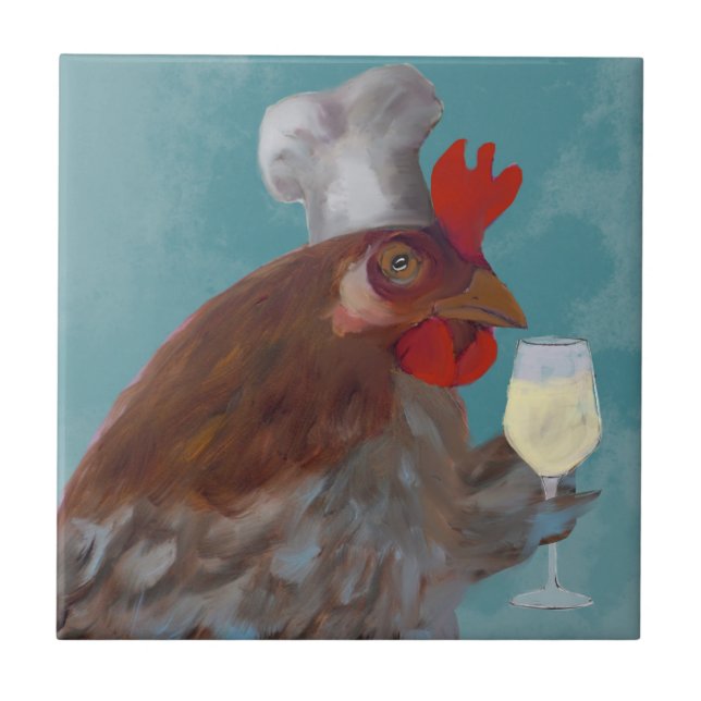 Wine Snob Fliese (Vorderseite)