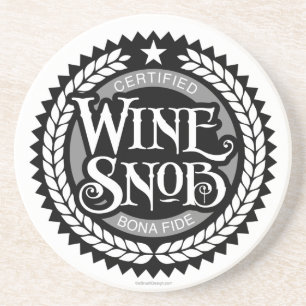 Wine Snob Getränkeuntersetzer