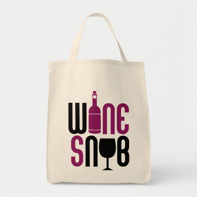 Wine Snob Tragetasche (Vorne)