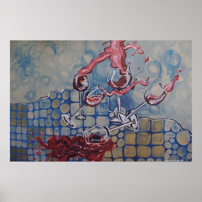 Wine Spill Poster (Vorne)