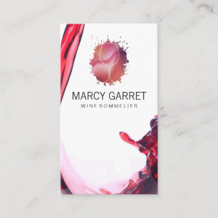 Wine Splash Weintrub Visitenkarte