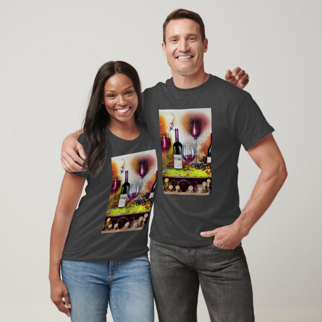 Wine tasting in der Fattoria Moncucchetto T-Shirt (Unisex)
