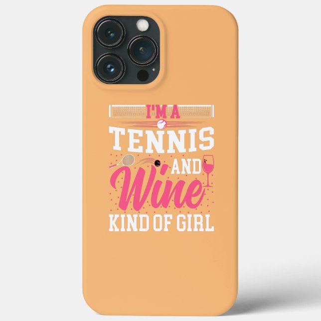 Wine Tennis Lover Frauen Ich bin Tennis und Wein Case-Mate iPhone Hülle (Rückseite)