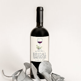 Wine Themed Brautparty Weinetikett