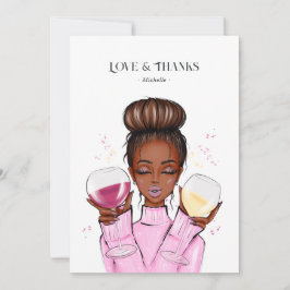 Wine Themed Dankeskarte