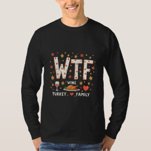 WIne Turkey Family Funny Erntedank T-Shirt