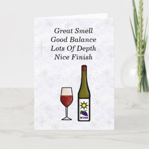 Wine Valentine's Day Card Karte