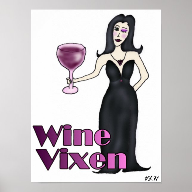 Wine Vixen Poster (Vorne)
