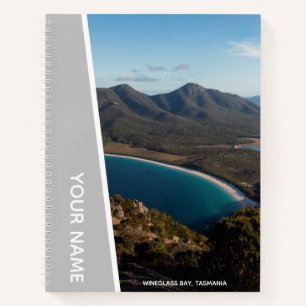 Wineglass Bay, Tasmania, Australien, Silver Notizbuch