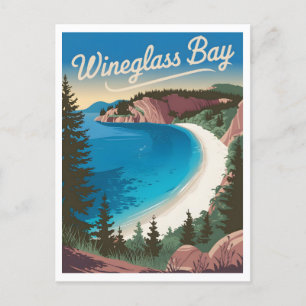 Wineglass Bay Tasmania Freycinet Nationalpark Postkarte