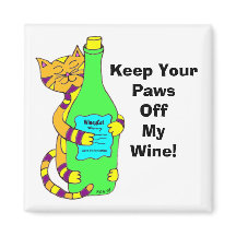WineyCat "Behalt Deine Paws ab meinem Wein"