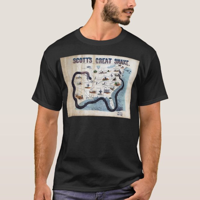 Winfield Scott's Great Snake Anaconda Plan T-Shirt (Vorderseite)