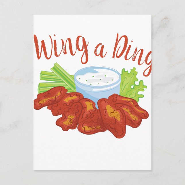 Wing a Ding Postkarte (Vorderseite)