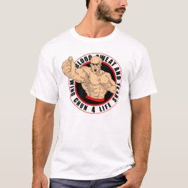 Wing Chun 4 Leben - Blut Schweiß und Tränen T-Shirt
