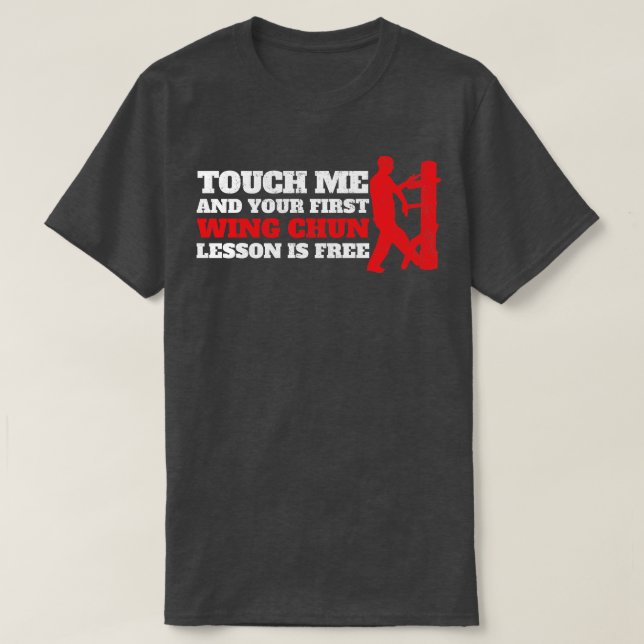 Wing Chun Chinesisch Vintag T-Shirt (Design vorne)