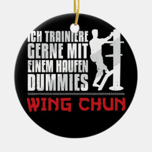 Wing Chun Holzpuppe Haufen Dummies Kampfsportarten Keramik Ornament