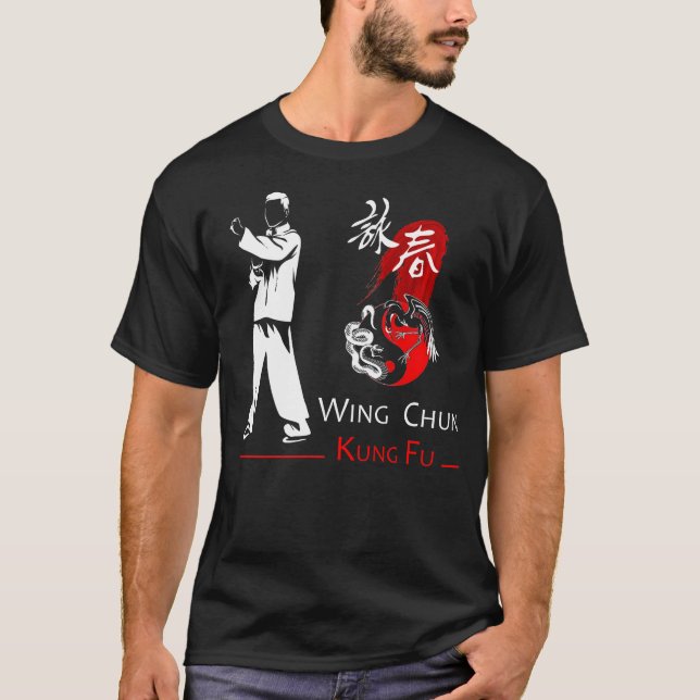 Wing Chun Kung Fu Dragon Spirit T - Shirt (Vorderseite)
