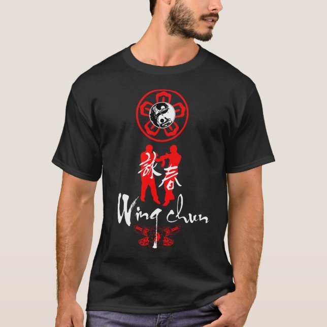 Wing Chun Kung Fu Elements Martial Arts T - Shirt (Vorderseite)