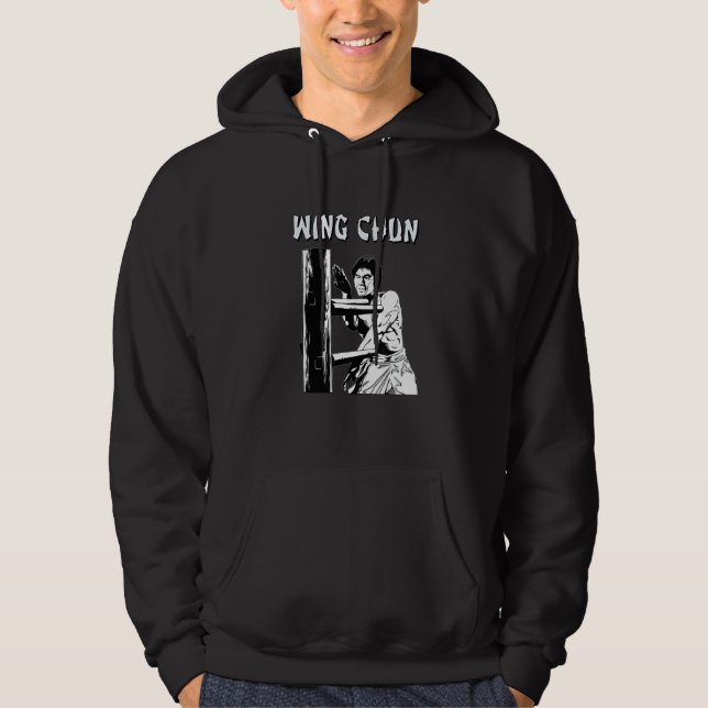 Wing Chun Kung Fu Kampfkunsttee Hoodie (Vorderseite)